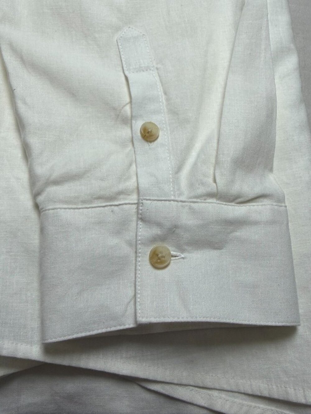 Investments Woman 3X White Stretch Linen Button Shirt NWT - Picture 6 of 7